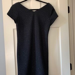 David Warren New York black sparkly dress made in El Salvedore
